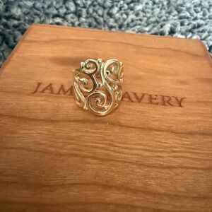 James Avery 14k Gold Swirl Ring